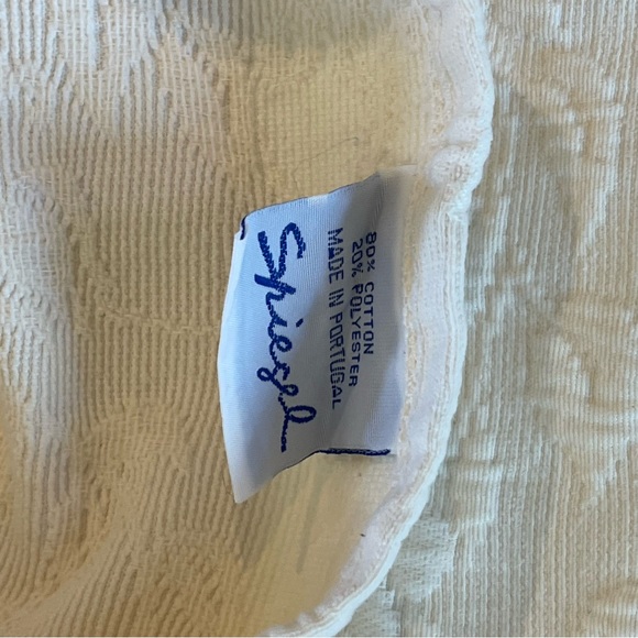 Vtg Spiegel’s scalloped standard ivory sham - Picture 7 of 13